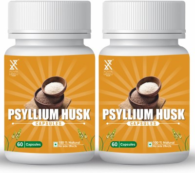 XOVAK PHARMTECH Organic Psyllium Husk Capsules(2 x 60 Capsules)