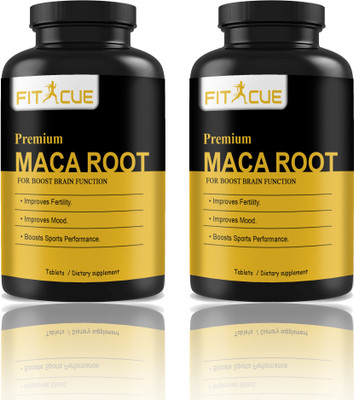 Fitcue Maca Root Tablets Enriched with Maca Root Extract (D256)(2 x 60 Tablets)