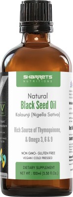 SHARRETS Cold pressed Black Seed Oil 100ml Support hair skin Immunity Digestion Joints(100 ml)