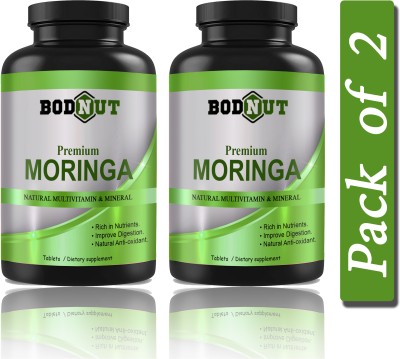 Bodnut Moringa Tablets Natural Moringa Tablets (D213)(2 x 60 Tablets)