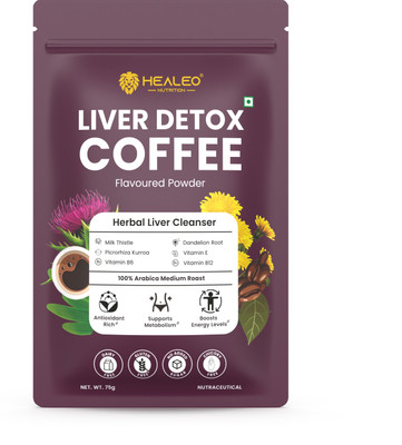 healeo Liver Detox Coffee Powder | Supports Fatty Liver Reversal, Detox & Liver Health(75 g)