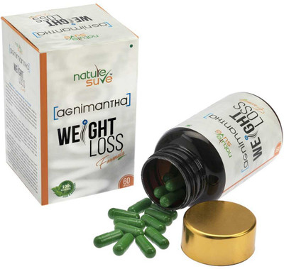 Nature Sure Agnimantha Weight Loss Formula for Men and Women – 1 Pack(60 Capsules)