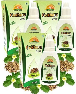Sunchan Group Gokharu Ark Drop Tribulus terrestris Gokharu Drop 90 ML Pack of 3(3 x 30 ml)