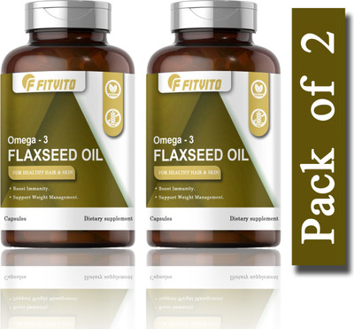 Fitvito Flaxseed extract Capsules Omega 3 (H196)(120 Capsules)
