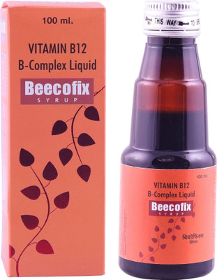 BEECOFIX Vitamin B12 B-Complex Syrup for Boosts Immunity Vitamins B1, B2, B6, B3(2 x 100 ml)