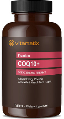 Vitamatix 120mg Coenzyme Q10 Tablets with Piperine (D98)(60 Tablets)