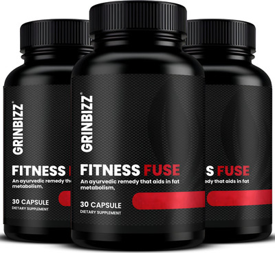 grinbizz Fitness Fuse Capsule Natural Weight Management|Weight Loss|Fat Cutter|Fat Loss(3 x 30 Capsules)