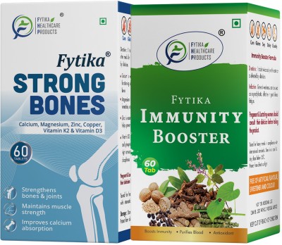 FYTIKA HEALTHCARE PRODUCTS Strong Bones + Immunity Booster ( Combo Pack )(2 x 60 Tablets)