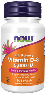 Now Foods Vitamin D3(120 No)