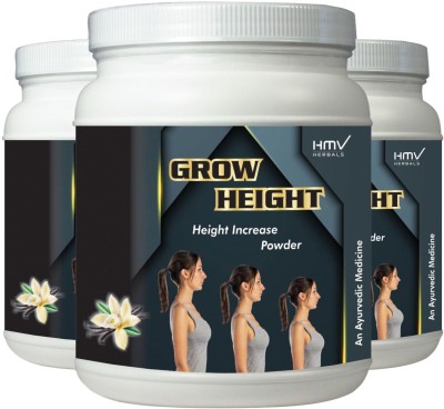 HMV Herbals Grow Height- Height Growth Herbal Powder (Vanilla Flavor)(3 x 0.1 kg)