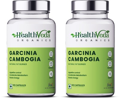 Health Veda Organics Slim Body with Garcinia Cambogia Weight Loss Supplement For both Men & Women(2 x 60 Capsules)