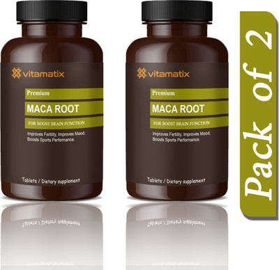 Vitamatix Maca Root Tablets Enriched with Maca Root Extract (D209)(2 x 60 Tablets)