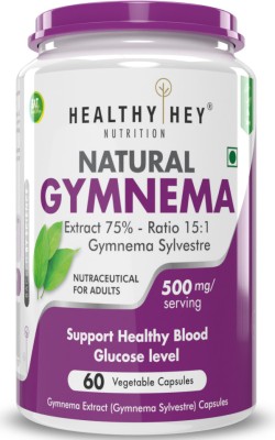 HealthyHey Nutrition Gymnema Sylvestre 500 mg, 60 Capsules(500 mg)