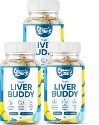 OrganicSupp Liver Buddy Powerful Liver Detox for Strengthen & Improve Liver Function(3 x 60 Capsules)