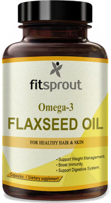 Fitsprout Flaxseed extract Capsules Omega 3 (S149)(90 Capsules)