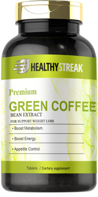 Healthy Streak Green Coffee Bean Extract Weight Loss Tablets (D62)(30 Tablets)