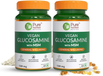 Pure Nutrition Vegan Glucosamine Pack Of 2(2 x 60 Tablets)