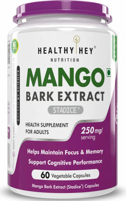 HealthyHey Nutrition Mango Bark Extract(60 Capsules)