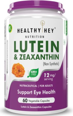 HealthyHey Nutrition Natural Lutein 10mg with 2mg Zeaxanthin(60 Tablets)