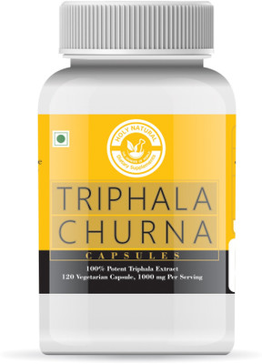 Holy Natural Triphala Extract Capsule - 120 Veggie Caps 1000 mg Per Serving(120 Capsules)