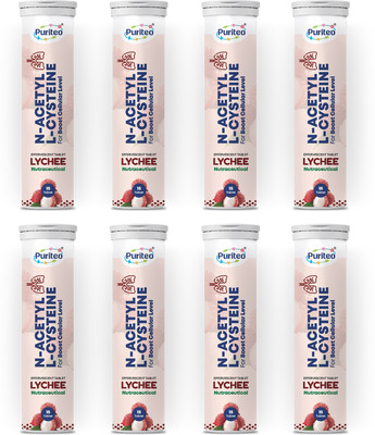 puriteo N- ACETYL L-CYSTEINE EFFERVESCENT TABLET LYCHEE 08(8 x 15 Tablets)