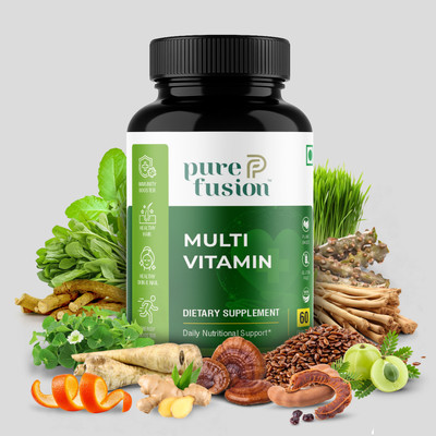 PUREFUSION Multivitamin Capsules for Men & Women Daily Nutrition and Energy Support(60 Capsules)