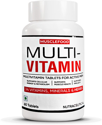 MuscleFood Multivitamin for Active Men, 34 Vitamins and Minerals(60 Tablets)