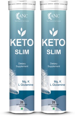 ANC Keto Slim For Weight Loss With Effervescent Water Soluble Pack of 2(2 x 20 Tablets)