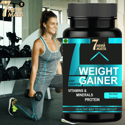 7Herbmaya Mass Gain Capsule: Elevate Your Gains with Advanced Weight Gain Capsules(2 x 60 No)
