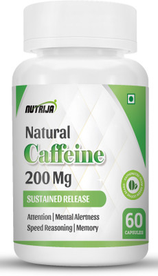 NutriJa Natural Caffeine 200MG(60 Capsules)