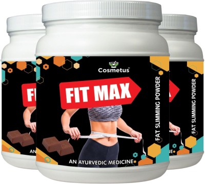 Cosmetus Fit Max- Herbal Weight Loss Powder for Slim Body for Men & Women (Choco Flavor)(3 x 100 g)