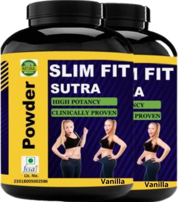 Zemaica Healthcare Slim Fit Sutra, Loss Body Weight, Fat Burn, Pack of 1, Flavor Vanilla(2 x 50 g)
