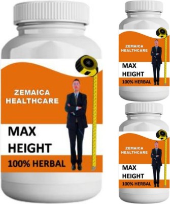 Zemaica Healthcare Max Height 90 Capsule (pack of 3)(3 x 30 Capsules)