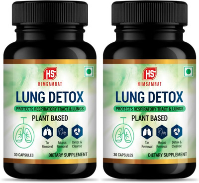 HIMSAMRAT LUNG DETOX AYURVEDIC SUPPLEMENTS FOR HEALTHY LUNG(2 x 30 Capsules)