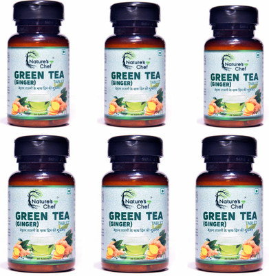 Nature' S Chef Green Tea Ginger capsule for health(pack of 6)(6 x 30 Tablets)