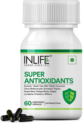 INLIFE Super Antioxidants Immuno Booster Immune Care Supplement – 60 Veg Capsules(60)