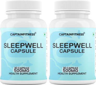CaptainFitness Sleepwell capsule |Sleep - Support -Antioxidant |(2 x 30 Capsules)