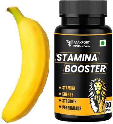 Maxfort natural Stamina Booster for man muscle building capsule(60 Capsules)