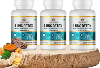 Swarnjeewan LUNG DETOX AYURVEDIC SUPPLEMENTS FOR HEALTHY LUNG(3 x 30 Capsules)
