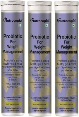 NUTROCOPIA Pre & Pro Biotic Electrolytes Tablet for Burn Fat (15 Tablets) Pack of 3(3 x 15 Tablets)