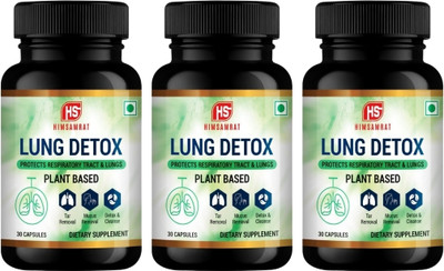 HIMSAMRAT LUNG DETOX AYURVEDIC SUPPLEMENTS FOR HEALTHY LUNG(3 x 10 Capsules)
