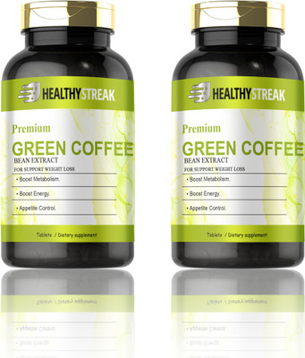 Healthy Streak Green Coffee Bean Extract Weight Loss Tablets (S250)(2 x 60 Tablets)