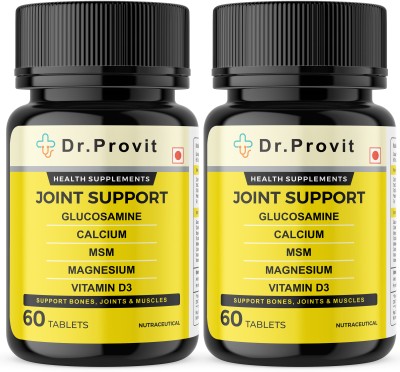 Dr.Provit Glucosamine, Calcium, Chondroitin, MSM, Vitamin D3 Joint Support Strength(2 x 60 Tablets)