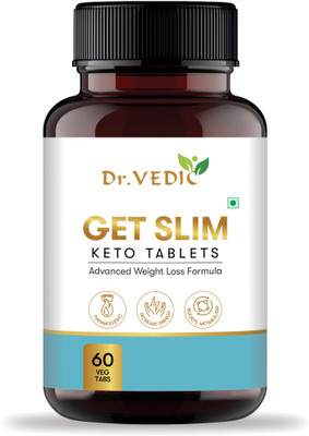 Dr.Vedic Keto Fat Burner Tablets | Supports Keto Diet & Weight Management(60 Tablets)
