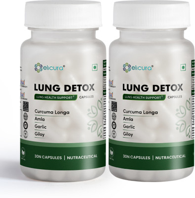 elicura Lung Detox Herbal Supplement(2 x 30 Capsules)