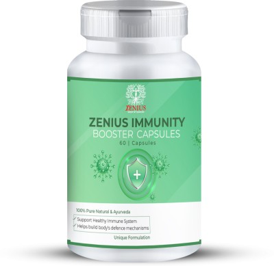 Zenius Immunity Booster Capsules Powerful Immunity: Stamina, Energy, and Strong Bones(60 Capsules)