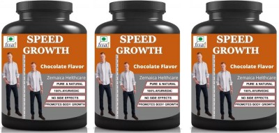 Zemaica Healthcare Speed Growth Height Increase Chocolate Flavor Pack Of 3(3 x 100 g)