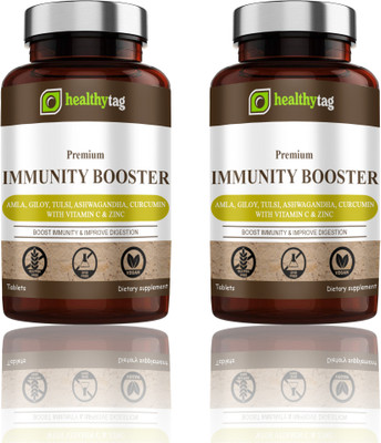 Healthy Tag Immunity Booster Tablets ,Vitamin C (D251)(2 x 60 Tablets)