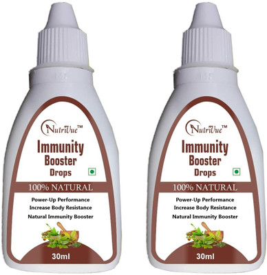 Nutrivue Immunity Booster Drops for Strength & Stamina Relief from Cough Cold (2x30ml)(2 x 30 ml)