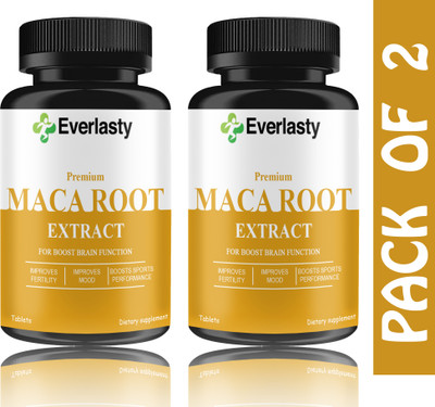 Everlasty Maca Root Tablets Enriched with Maca Root Extract (G209)(2 x 60 Tablets)